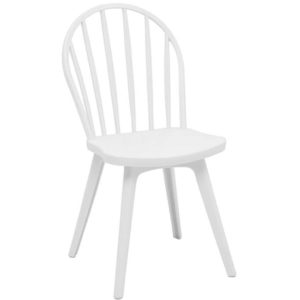 Καρέκλα Πολυπροπυλενίου 4τμχ Mirella Oval Λευκό 47Χ54Χ91εκ.( 3 άτοκες δόσεις.)