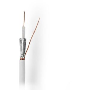 NEDIS CSBR4030WT1000 Coax Cable RG59U 100 m Reel White NEDIS.( 3 άτοκες δόσεις.)