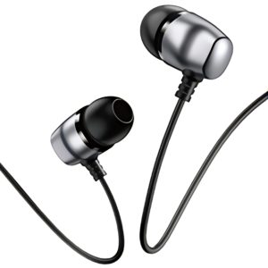 USAMS earphones με μικρόφωνο EP-36, 10mm, 3.5mm, 1.2m, γκρι HSEP3602.