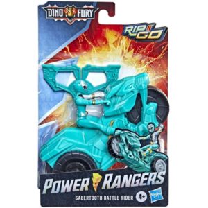 Hasbro Power Rangers: Dino Fury Rip N Go - Sabertooth Battle Rider (F4214).