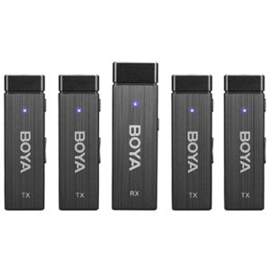 Boya BY-W4 Ultracompact 2.4GHz Four-Channel Wireless Microphone System (4 person vlog).( 3 άτοκες δόσεις.)
