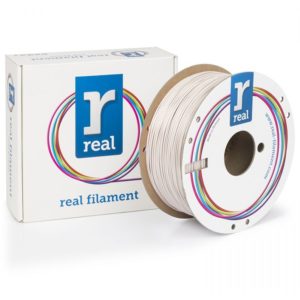 REAL PETG 3D Printer Filament -White - spool of 1Kg -1.75mm (REFPETGRWHITE1000MM175).