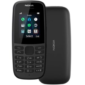 Nokia 105 (2019) 4th Edition Dual Sim 1.77 Μαύρο EU Χωρίς Ελληνικό Μενού.