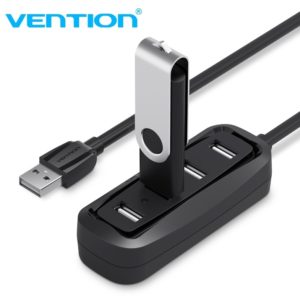 VENTION 4-Ports USB 2.0 Hub 0.5M Black (VAS-J43-B050).