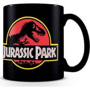 Pyramid Jurassic Park (Logo) Black Pod Mug (325ml) (MGB26233C).