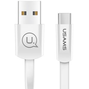 USAMS Καλώδιο USB σε Type-C US-SJ200, 1.2m, λευκό SJ200TC02.