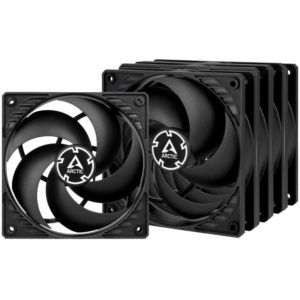 Arctic P12 PWM PST Case Fan - 120mm case fan with PWM control and PST cable - Pack of 5pcs.