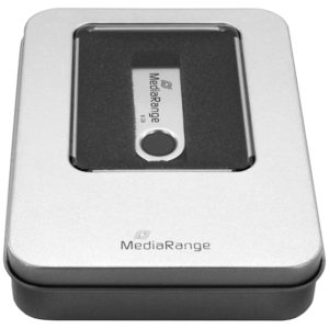 MediaRange Aluminum storage box, for USB flash drives, silver (MRBOX901).