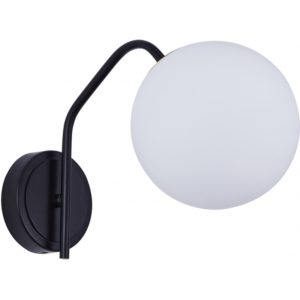 Home Lighting SE21-BL-25 FLAKE BLACK WALL LAMP OPAL GLASS Β1 77-8289