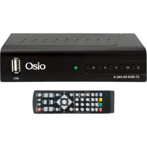 Osio OST-3540D DVB-T/T2 Full HD H.265 MPEG-4 Ψηφιακός δέκτης με USB.