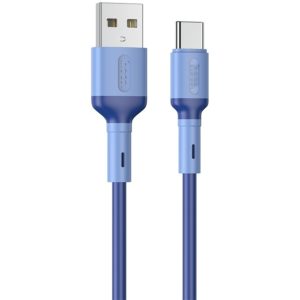 Καλώδιο Σύνδεσης Hoco X65 Prime USB σε USB-C για Γρήγορη Φόρτιση και Μεταφορά Δεδομένων 2.4A Μπλε 1m.