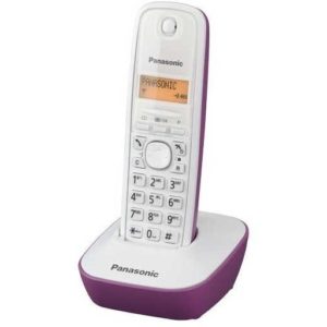 Ασύρματο Ψηφιακό Τηλέφωνο Panasonic KX-TG1611GRF Λευκό-Μώβ.
