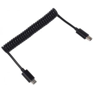 POWERTECH καλώδιο Micro USB σε USB Mini CAB-U124, σπιράλ, 1m, μαύρο CAB-U124.