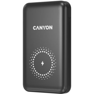 Canyon PB-1001 Wireless Charger Powerbank 10000mAh 18W PD,QC 3.0 Black - CNS-CPB1001B. CNS-CPB1001B.( 3 άτοκες δόσεις.)