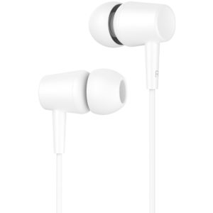 CELEBRAT earphones G13 με μικρόφωνο, 10mm, 3.5mm, 1.2m, λευκό G13-WH.