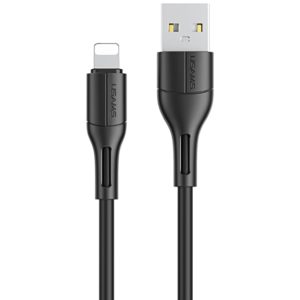 USAMS καλώδιο USB σε Lightning U68, 2A, 1m, μαύρο SJ500USB01.