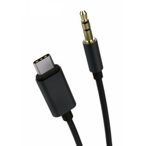 POWERTECH καλώδιο USB-C σε 3.5mm CAB-UC017, 1m, μαύρο CAB-UC017.