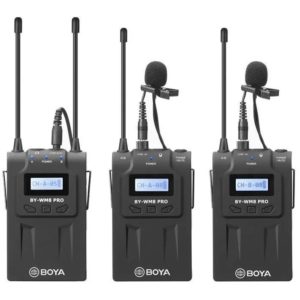 BOYA BY-WM8 pro-K2 wireless mic UHF Wireless mic 1+2 (2 transmitters, two person vlog).( 3 άτοκες δόσεις.)