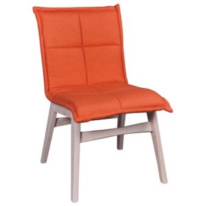 FOREX Καρέκλα White Wash, Ύφασμα Πορτοκαλί 50x58x83cm Ε7765,2 (Σετ 2τεμ.).( 3 άτοκες δόσεις.)