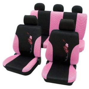 Κάλυμμα καθισμάτων Petex Flower - ροζ χρώμα 17 τμχ. - πολυεστέρα 25874922( 3 άτοκες δόσεις.)