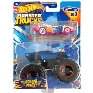 Mattel Hot Wheels Monster Trucks: Rodger Dodger Die-Cast Truck (HKM13).