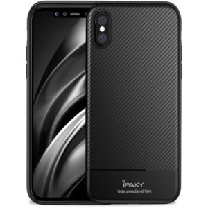 iPAKY Carbon fiber Armor Case black για Apple iPhone Xs Max .