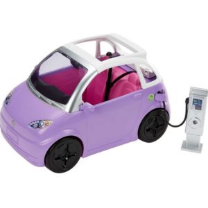 Mattel Barbie: Electric Vehicle with Charging Station And Plug (HJV36).