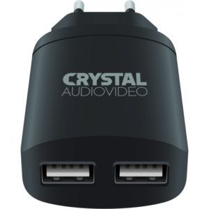CRYSTAL AUDIO P2-3.4 5V / 3.4A Dual USB Wall Charger P2-3.4
