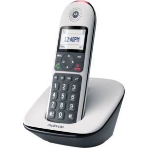 Motorola CD5001 (Ελληνικό Μενού) Ασύρματο τηλέφωνο συμβατό με ακουστικά βαρηκοΐας με φραγή αριθμών και ανοιχτή ακρόαση.( 3 άτοκες δόσεις.)