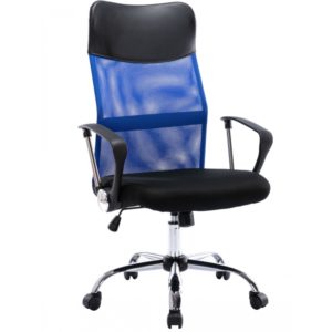 ArteLibre Καρέκλα Γραφείου AΓNΩ Μπλε PVC 58x60x105-115cm.( 3 άτοκες δόσεις.)