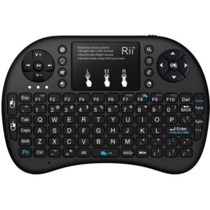 RIITEK Ασύρματο πληκτρολόγιο mini i8+ με touchpad, 2.4GHz, μαύρο RT-MWK08P-BK.