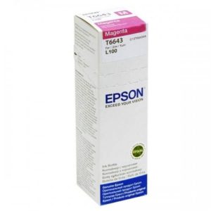 Ink Epson T66434A Magenta in bottle (70ml) Dye Colour Ink. C13T66434A.