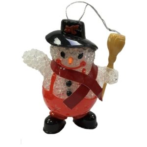 Χριστουγεννιάτικο στολίδι - Χιονάνθρωπος - 10cm - XR8483