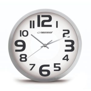 ESPERANZA Ρολόι τοίχου Zurich EHC013W, 25cm, λευκό EHC013W.