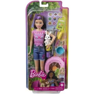 Mattel Barbie It Takes Two - Camping Playset with Brown Hair Doll with Camp Fire (HDF71).