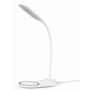GEMBIRD DESK LAMP WITH WIRELESS CHARGER WHITE TA-WPC10-LED-01-W