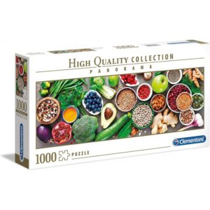 AS Clementoni Puzzle - High Quality Collection Panorama - Healthy Veggie (1000pcs) (1220-39518).