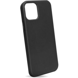 PURO Cover leather look SKY για iPhone 13 6.1- Μαύρο