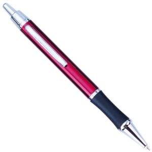 Στυλό με κουμπί μεταλλικό κόκκινο Manhattan (Σετ 2τεμ).