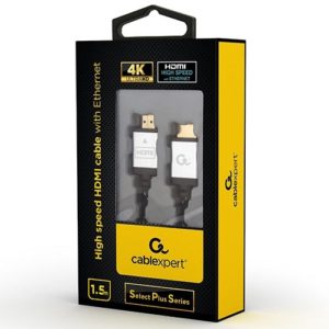 CABLEXPERT 4K HIGH SPEED HDMI CABLE WITH ETHERNET 'SELECT PLUS SERIES' 1,5M CCB-HDMIL-1.5M