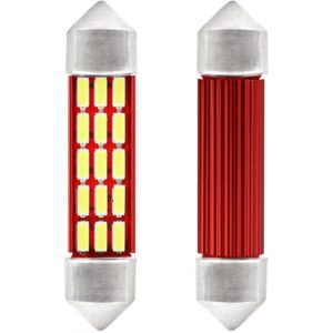 Amio ΛΑΜΠΑΚΙΑ ΠΛΑΦΟΝΙΕΡΑΣ 41mm 12V 5.600K 20xSMD 4014 LED CAN-BUS AMIO - 2 ΤΕΜ..