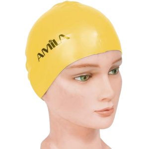 Σκουφάκι Κολύμβησης AMILA Basic Κίτρινο 47015.