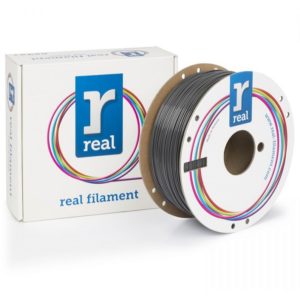 REAL PETG 3D Printer Filament - Gray - spool of 1Kg - 2.85mm (REFPETGRGRAY1000MM175).