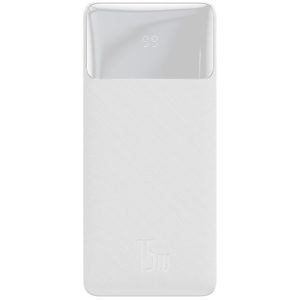 Baseus Bipow Overseas Edition Power Bank 30000mAh 15W με 2 Θύρες USB-A και Θύρα USB-C Λευκό (PPBD050202) (BASPPBD050202).( 3 άτοκες δόσεις.)