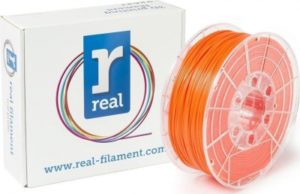 REAL PLA 3D Printer Filament - Fluorescent Orange - spool of 0.5Kg - 1.75mm (REFPLAFORANGE500MM175).