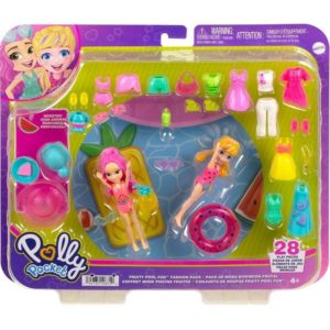 Mattel Polly Pocket - Fruity Pool Fun Fashion Pack (HKV95).