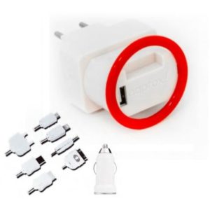 Universal Kit Holder Wall & Car 2.1A Charger Approx 8435099513124
