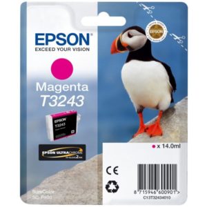 Epson Μελάνι Inkjet T3243 Magenta (C13T32434010) (EPST324340).