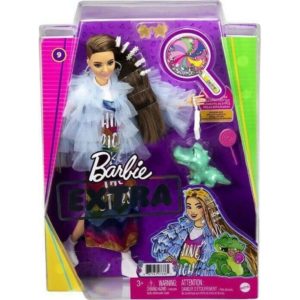 Mattel Barbie Extra: Rainbow Dress Doll (GYJ78).
