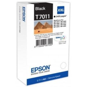 Ink Epson T70114010 Black with pigment ink -Size XXL. C13T70114010.( 3 άτοκες δόσεις.)